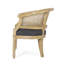 Chaise d'appoint moderne gris anthracite avec sangles de canne et conception ergonomique-271687257
