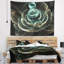 Tapisserie d'art numérique vert floral-28488224