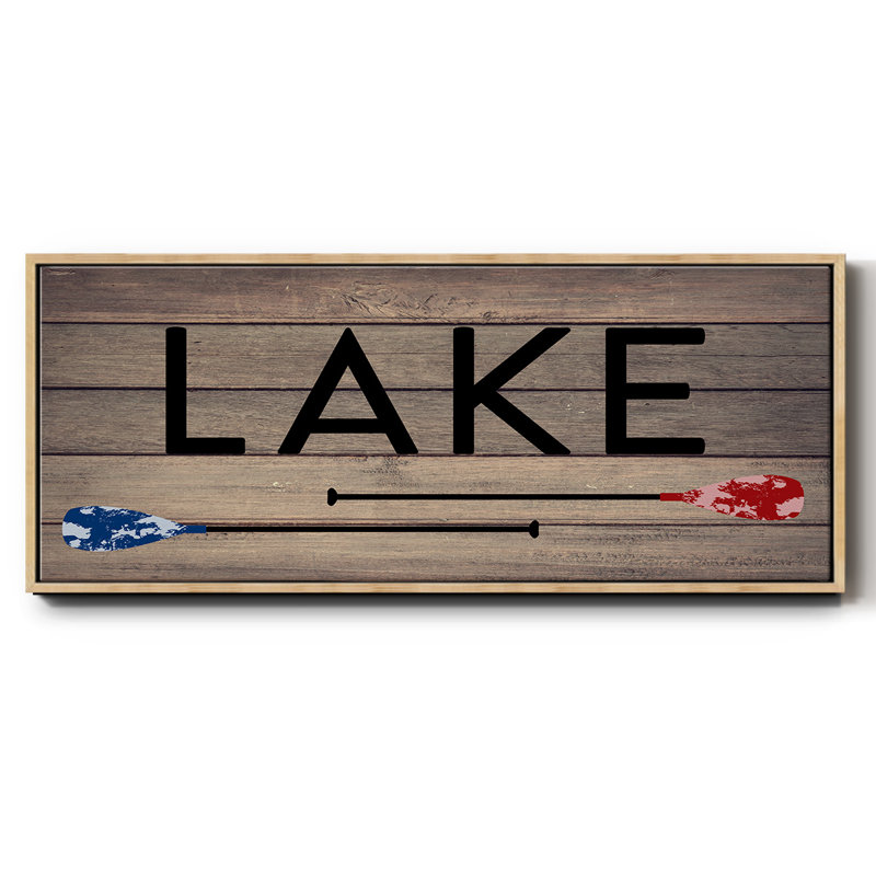 Lake Paddles - Toile encadrée, H 12 po x l 30 po