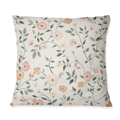 Floral Throw Pillow