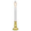 9" White And Gold C7 Light Christmas Candle Lamp With Timer - Set Of 4
