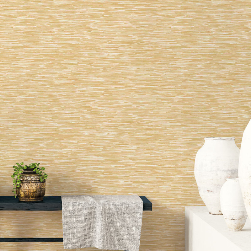 Cumhur 10m x 53cm Wallpaper Roll, Gold/Yellow