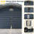 12x25 Ft Carport Storage Shed 2-in-1, Heavy Duty Car Port With Galvanized Metal Frame, Base-reinforced Enclosed Storage Shelter, Extended Coverage For Trucks, Cars & All Vehicles, Gray-121885158