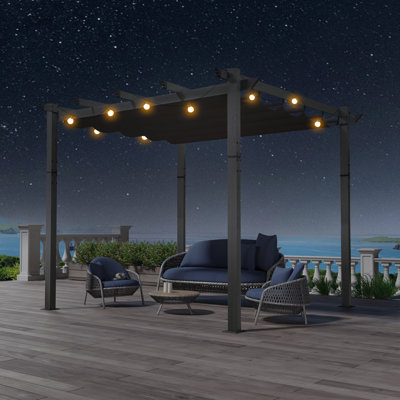 Aluminium Pergola with Canopy