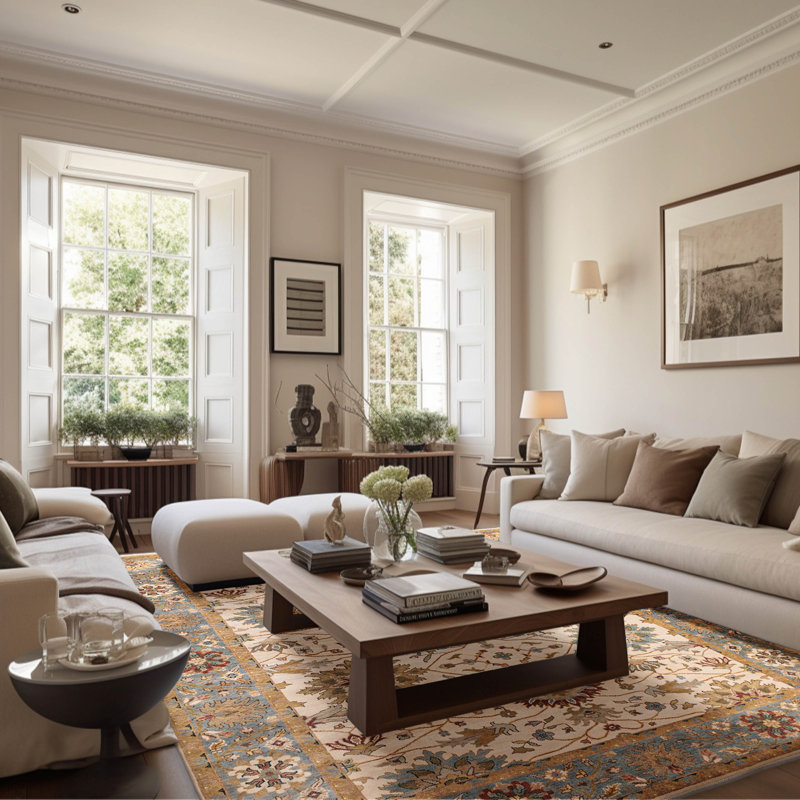 Jules Serapi Ivory Rug 7'11" x 9'11"