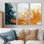Ink Explosion Of Biometric - Abstract Liquid Ink Wall Art Set
