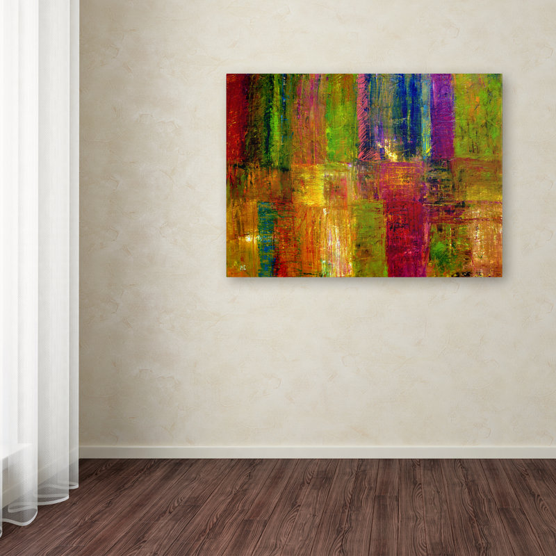 « abstract », reproduction de peinture sur toile tendue, H 24 po x l 32 po x P 2 po