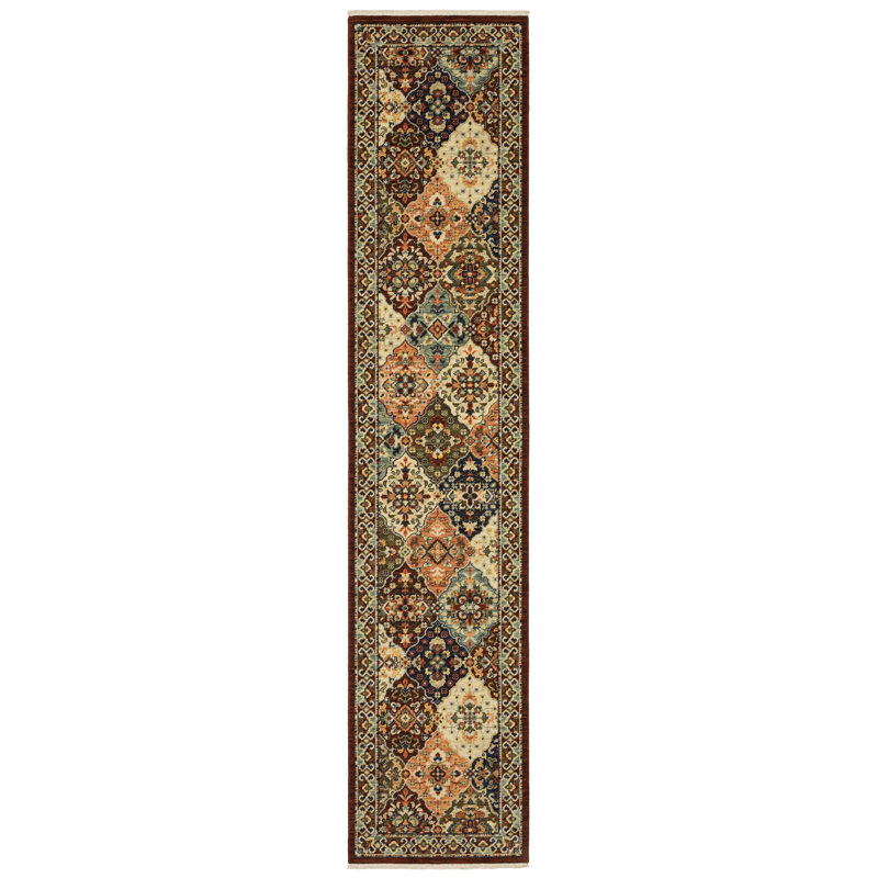 Oriental Indoor Rug, Runner 2'6" x 12'
