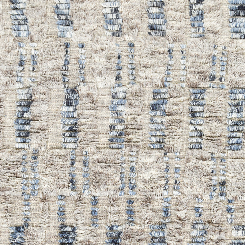 Kenady Hand Knotted Wool Southwestern Area Rug, Rectangle 8'10" x 12'