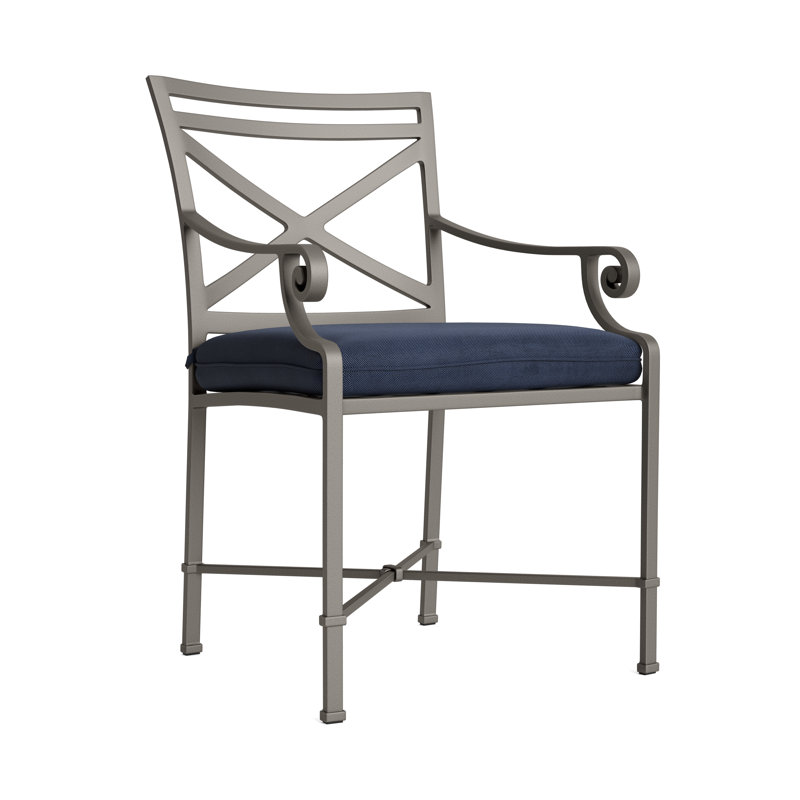 Venetian Outdoor Lounge Chair, Mica, Fusion Neptune