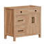 Meuble-lavabo sur pied 36 po, base style Shaker moderne avec 5 tiroirs et portes à fermeture en douceur, pour comptoir d'évier de 36 po, blanc-1413463672
