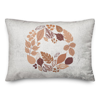 Housse de coussin rectangulaire et insert Leaves