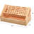 Bamboo Screwdriver Organizer Rack, Desktop Hand Tools Storage Holder With Drawer