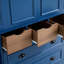 Garde-manger Farmhouse, armoire de rangement pour salle à manger avec 4 portes pliables, prise de courant, tablettes, supports à vin et plateaux de service-213624169