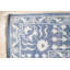 Blue Hand-Knotted Wool Bamboo Silk Framed Floral Garden Geometric Modern Contemporary Carpet Rug-765306590