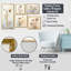 Ensemble de 5 décorations murales Beige Thistle-762679088