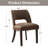 Faux Leather Upholstered Back Side Dining Chair (Set of 4)-589035968-588950989