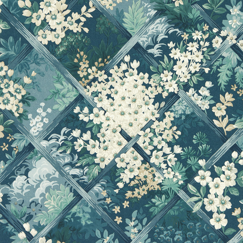 Maymont Secret Garden 10.05m x 52cm Wallpaper Roll, Midnight