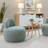 Alara Side Chair with Sherpa Fabric-122622446