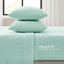 4 pièces pour grand lit, 100% molleton, ultra doux, confortable, boulochage, lavable à la machine, drap plat, taies d'oreiller ajustées, matelas de 16 po