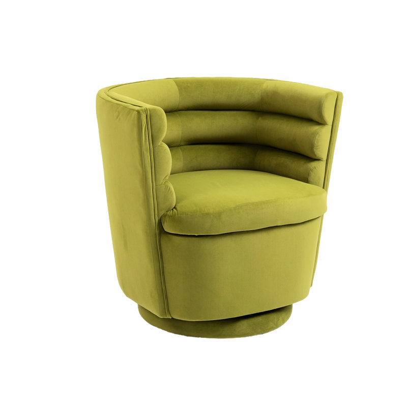 Lasharn Upholstered Accent Chair, Olive Green Velvet