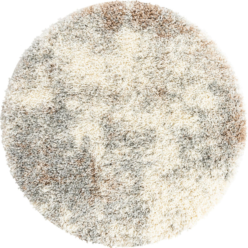 Abstract Indoor Rug, Round 3'3"