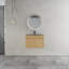 Meuble-lavabo autoportant avec lavabo en acier inoxydable et porte à fermeture en douceur 2 portes Antibes