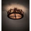 Ensemble de ventilateur de plafond 16 po à 3 lumières avec branches rouillées