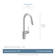 Moen Align One Handle Modern Kitchen Pulldown Faucet with Reflex and Power Clean Technology