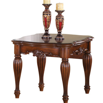 Rich Color Graceful Cherry End Table For Finish Wood Veneer Modern