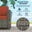 130cm Wide Rectangle Wicker Loveseat with Cushions-39891284