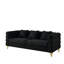 6 - Seat In Black Fabric, Streamline Modern Style And Comfort Oriented Design With Upholstery, Long Lasting Structure