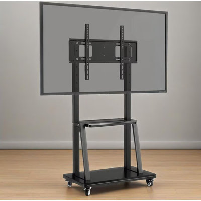JYXCN Mobile TV Stand Height-Adjustable TV Cart for 42-86" Flat Screens up to 385 Lbs for Living Room And Office