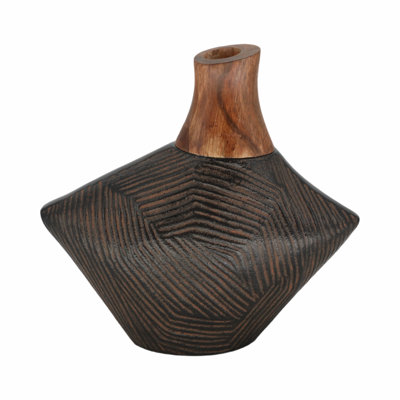 Kenai Handmade Wood Table Vase