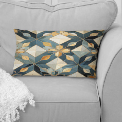 Housse de coussin rectangulaire en polyester 