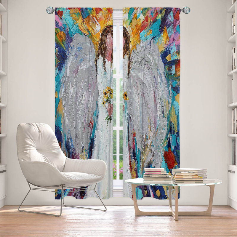Ensemble de rideaux en polyester 2 pièces, L 20 po x L 82 po