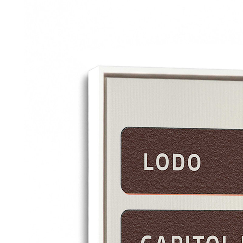 Impression sur toile «Denver Neighbours» par Deny Designs, 40 x 30, Blanc, Toile avec cadre