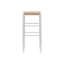 Tabouret de bar et de comptoir avec siège en rotin Halvorson-1156844851-1156844812