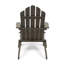 Chaise Adirondack pliable Hollywood en bois gris