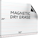 Scribbledo 30”X24” Large Magnetic Notebook Paper For Classroom Elementary Classroom Must Haves For Teachers Elementary Giant Dry Erase Magnetic Lined Paper For Whiteboard Third Fifth Grade Handwriting