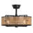 18" Rattan Caged Ceiling Fan with Light Kit and Remote Control-306685414
