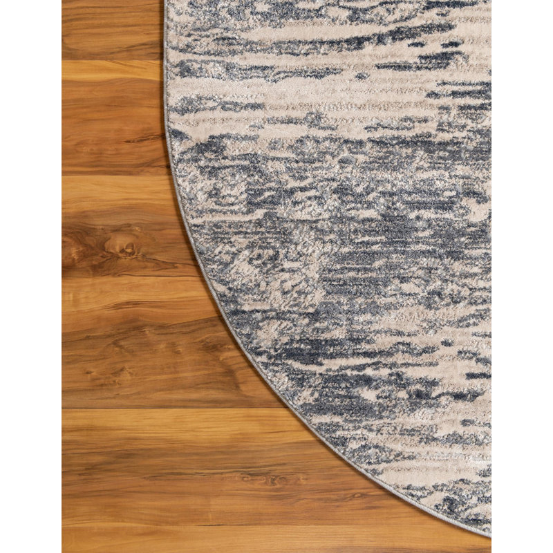 Halpert Abstract Indoor Rug, Oval 3' x 5'3"