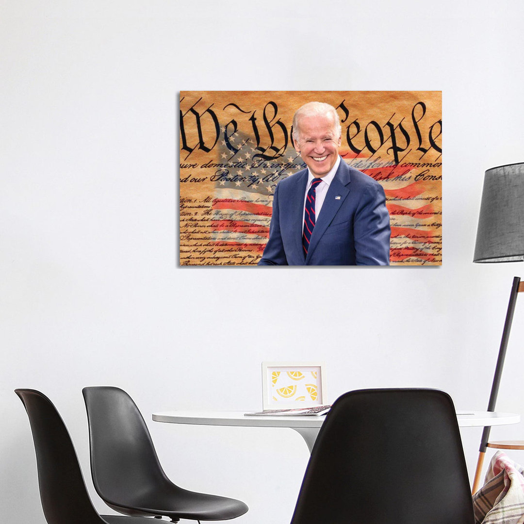 Joe Biden, President Elect, Former Vice President, With The Us Constitution Background 2020 von Panoramic Images - Galle...