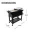 Glacière de patio à roulettes de style mobilier 80 pintes Permasteel-14712026-116395587