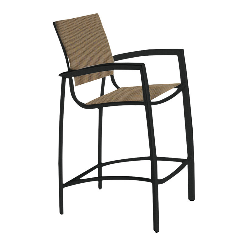 Tabouret de bar 28 po South Beach, Gold Coast, Obsidienne