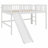 Low Loft Bed With Ladder And Slide-1853982225