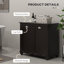Armoire pour panier à linge inclinable HOMcom