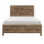 Lit rustique vieilli en pin vieilli-168826339