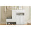 Range-chaussures 2 en 1 avec coussin moelleux, banc de rangement moderne avec portes arquées et dispositifs de rebond, range-chaussures polyvalent avec tablettes réglables-1953789841