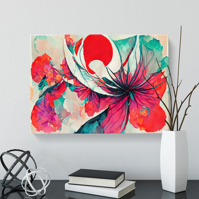 Floral Abstract Vol.7 - Wrapped Canvas, 50cm H x 76cm W x 3cm D
